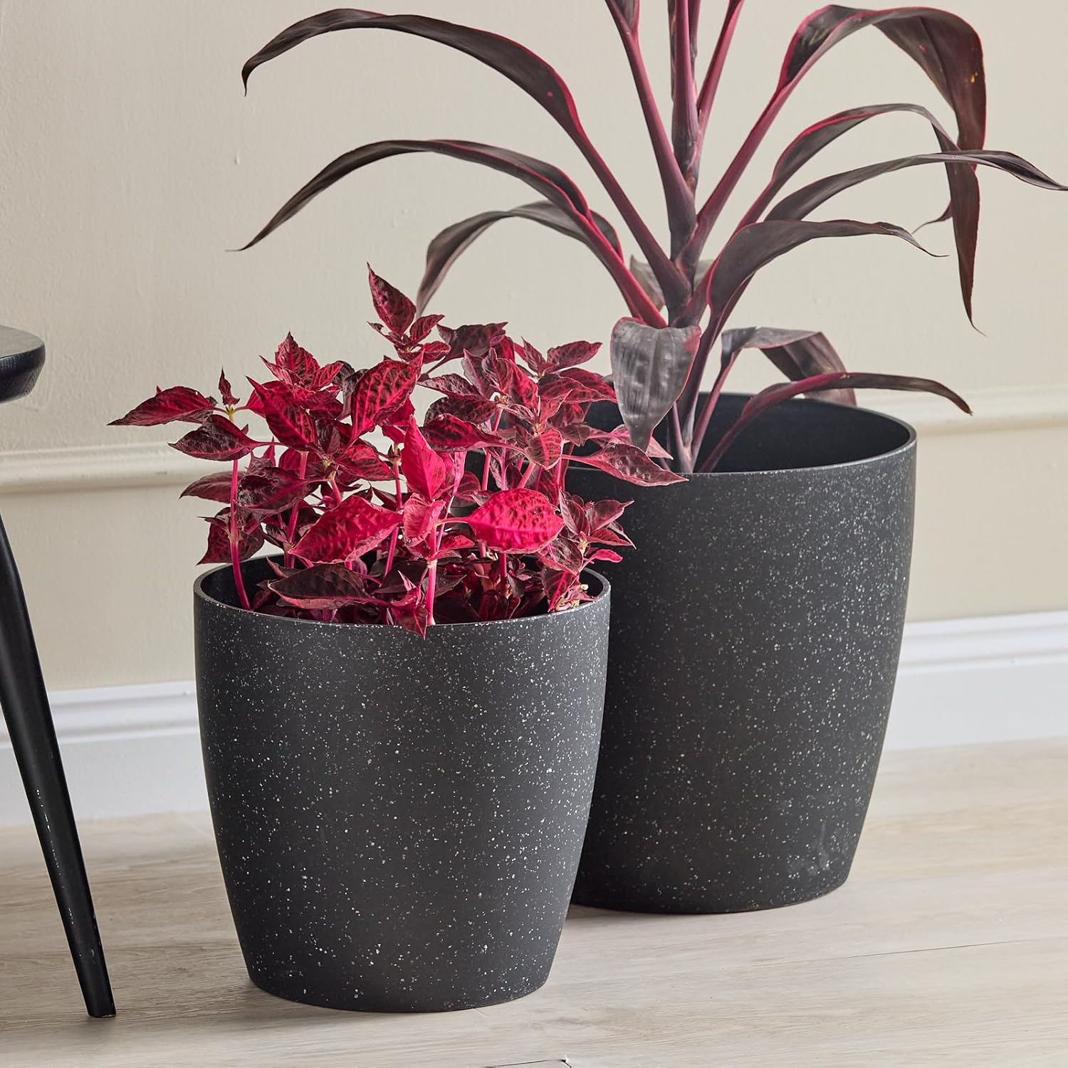 San Remo Pot Black Terrazzo 28Cm image number 4