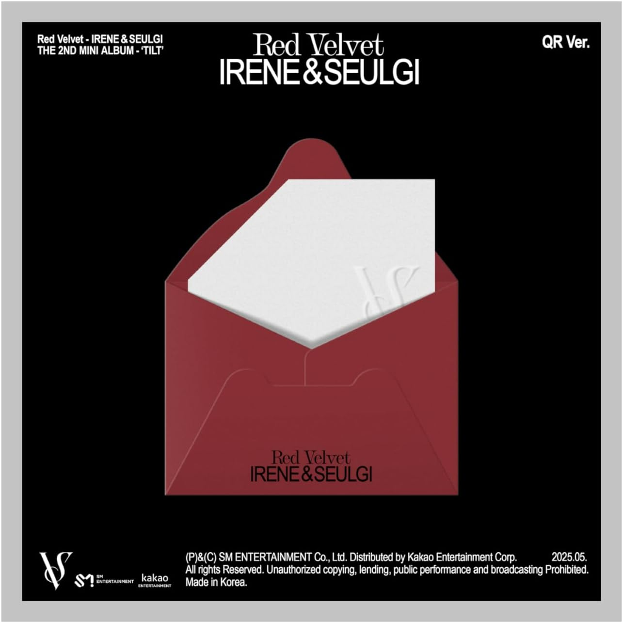 Red Velvet Irene & Seulgi TILT 2Nd Mini Album QR Version Holder+1Ea Qrcard+10P Image Card+1P Photocard+Tracking Sealed image number 1