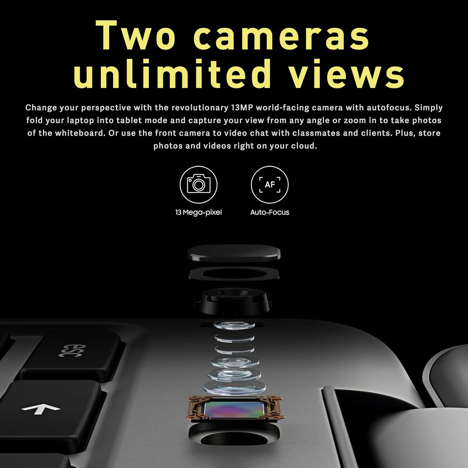 SAMSUNG 12.2" FHD 2-In-1 Touchscreen Chromebook plus Laptop for Business&Students, Intel Dual-Core, 4GB RAM, 224GB Storage(64Gb Emmc+160Gb Docking Station Set), Stylus Pen, Wireless Mouse, Silver image number 3