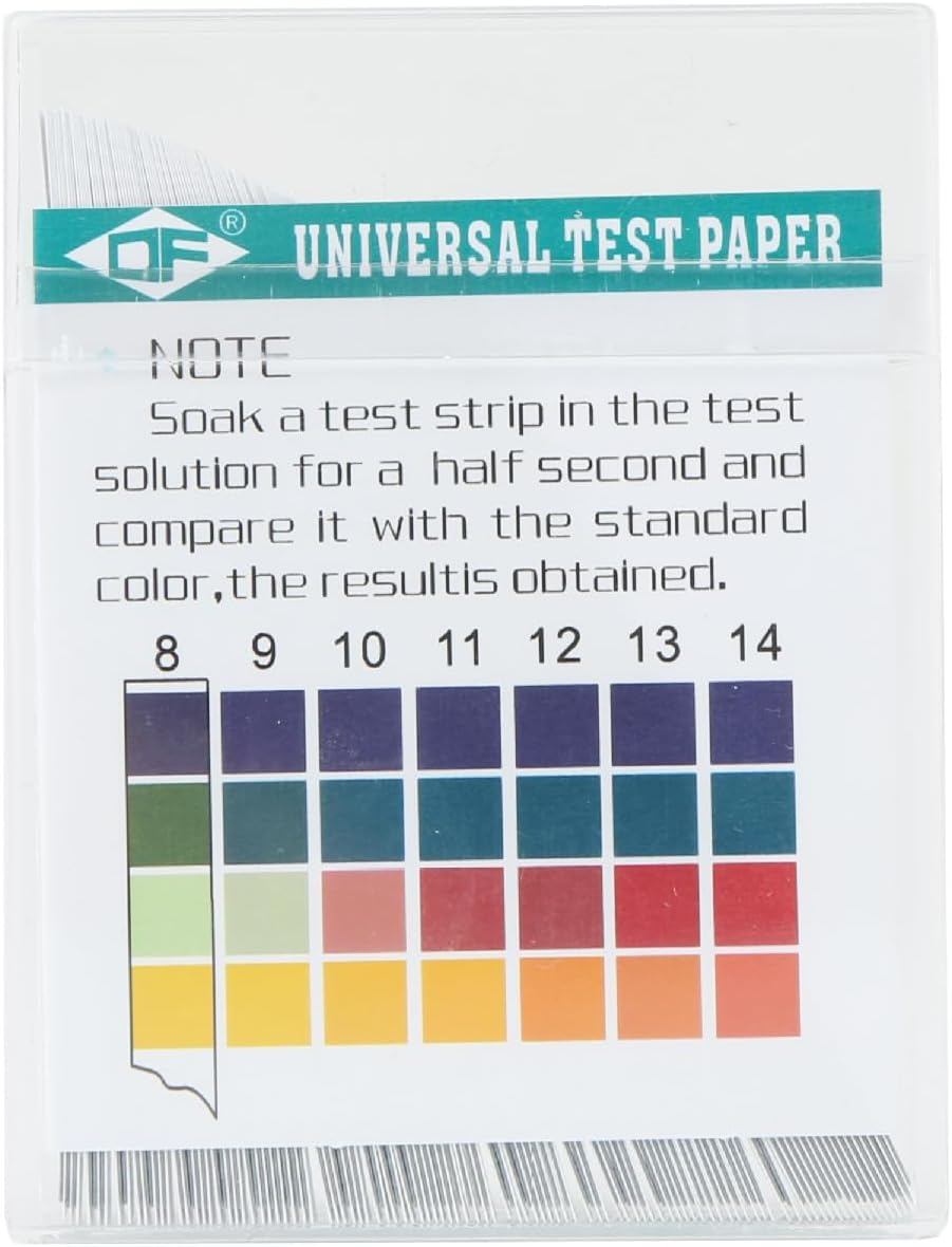 100PCS PH Test Strips Accurate Measurement for Cosmetics, Drinking Water, Soil Quick Results, Convenient Comparison with Box