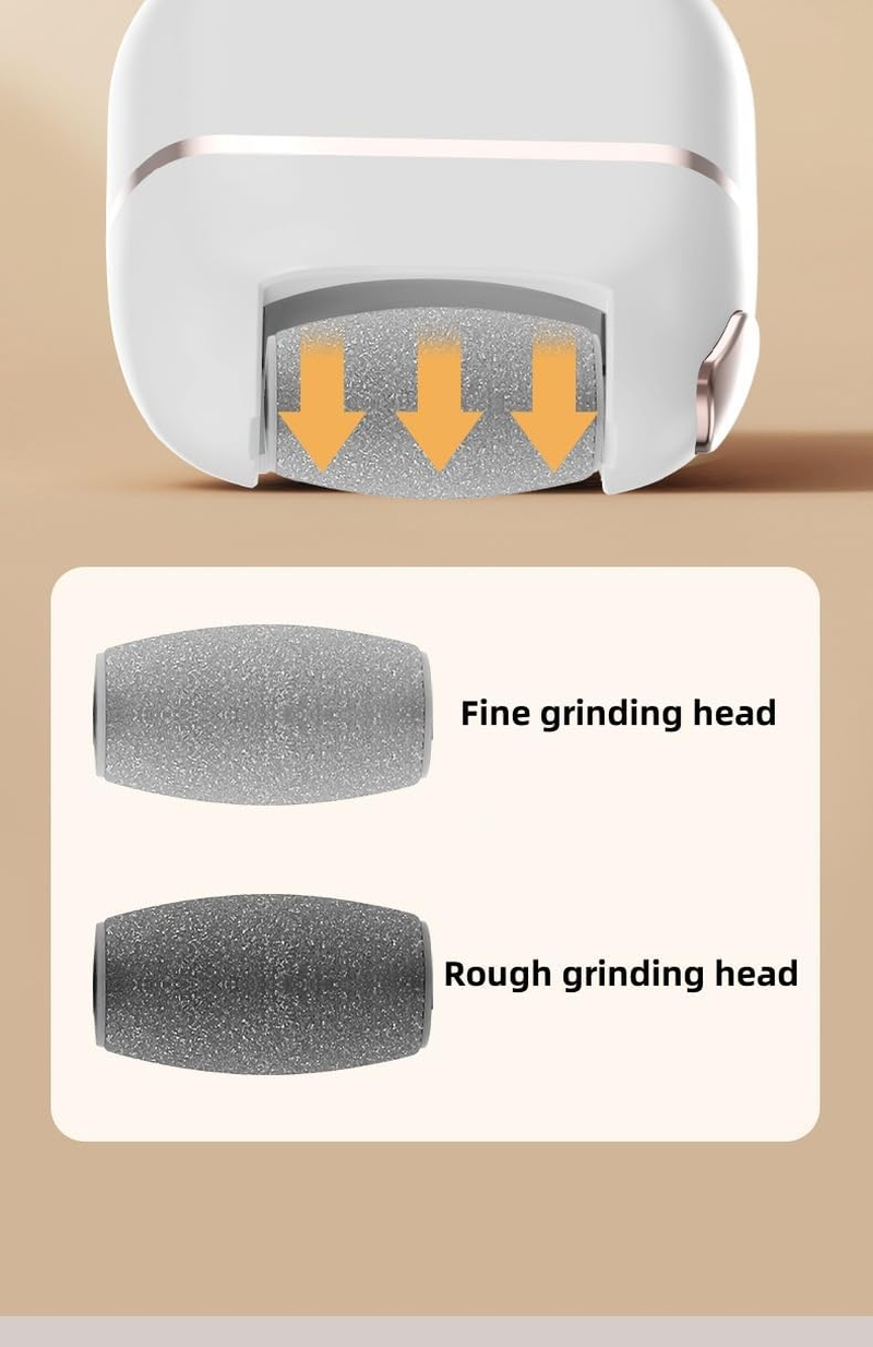 Electric Callus Remover, Electric Foot Grinder with 2 Replacement Rollers and 2 Speeds Callus Rasp Rollers, Electric Foot Polishing Machine for Pedicure, Foot Care image number 4