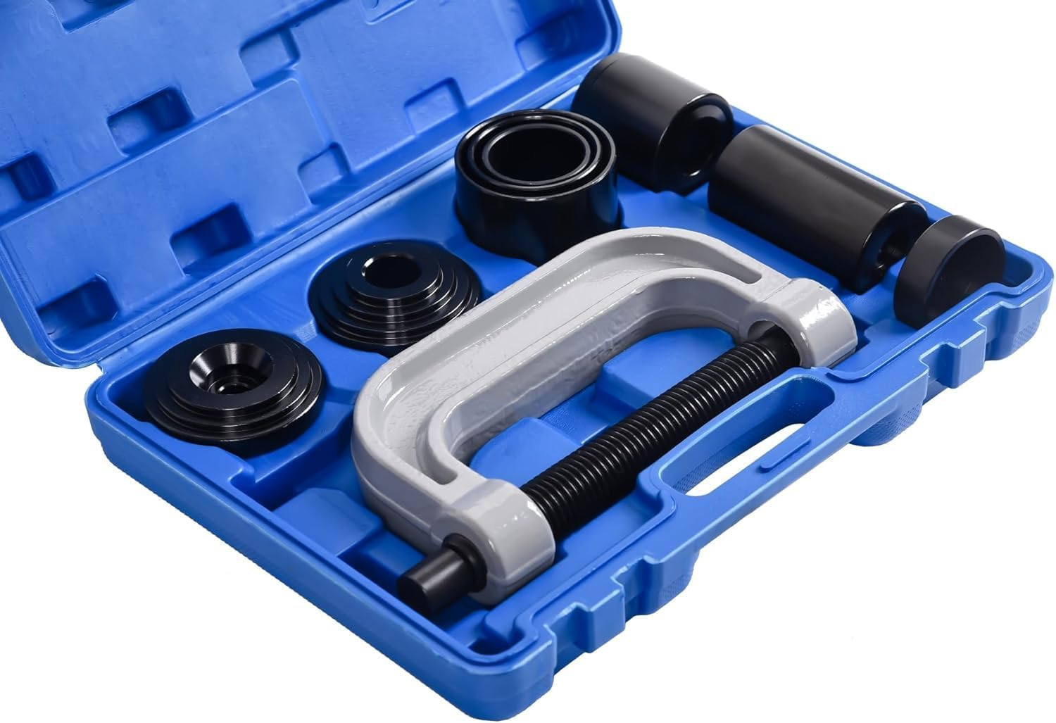 Heavy Duty Ball Joint Press & U Joint Removal Tool Kit with 4X4 Adapters, Ball Joint Press Removal Tool Kit for 2WD 4WD Car Light Truck, Ball Joint C-Frame Press Remover Installer Service Tool Set