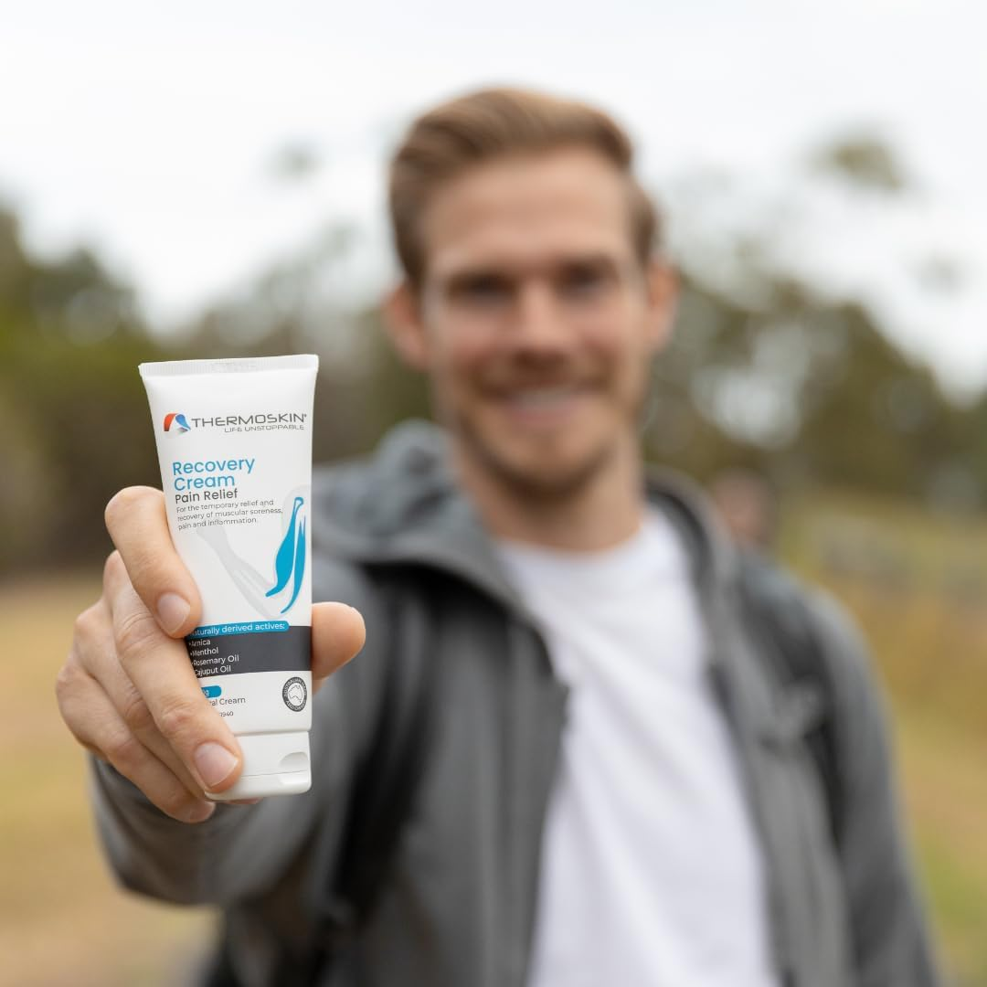 Thermoskin Recovery Cream 100 G &ndash; Muscle & Joint Recovery Cream for Sore Muscles, Sports Injury & Overuse &ndash; Helps Relieve Aches, Stiffness & Fatigue, Supports Faster Recovery & Mobility, Non-Greasy, Fast-Absorbing Topical Cream image number 4