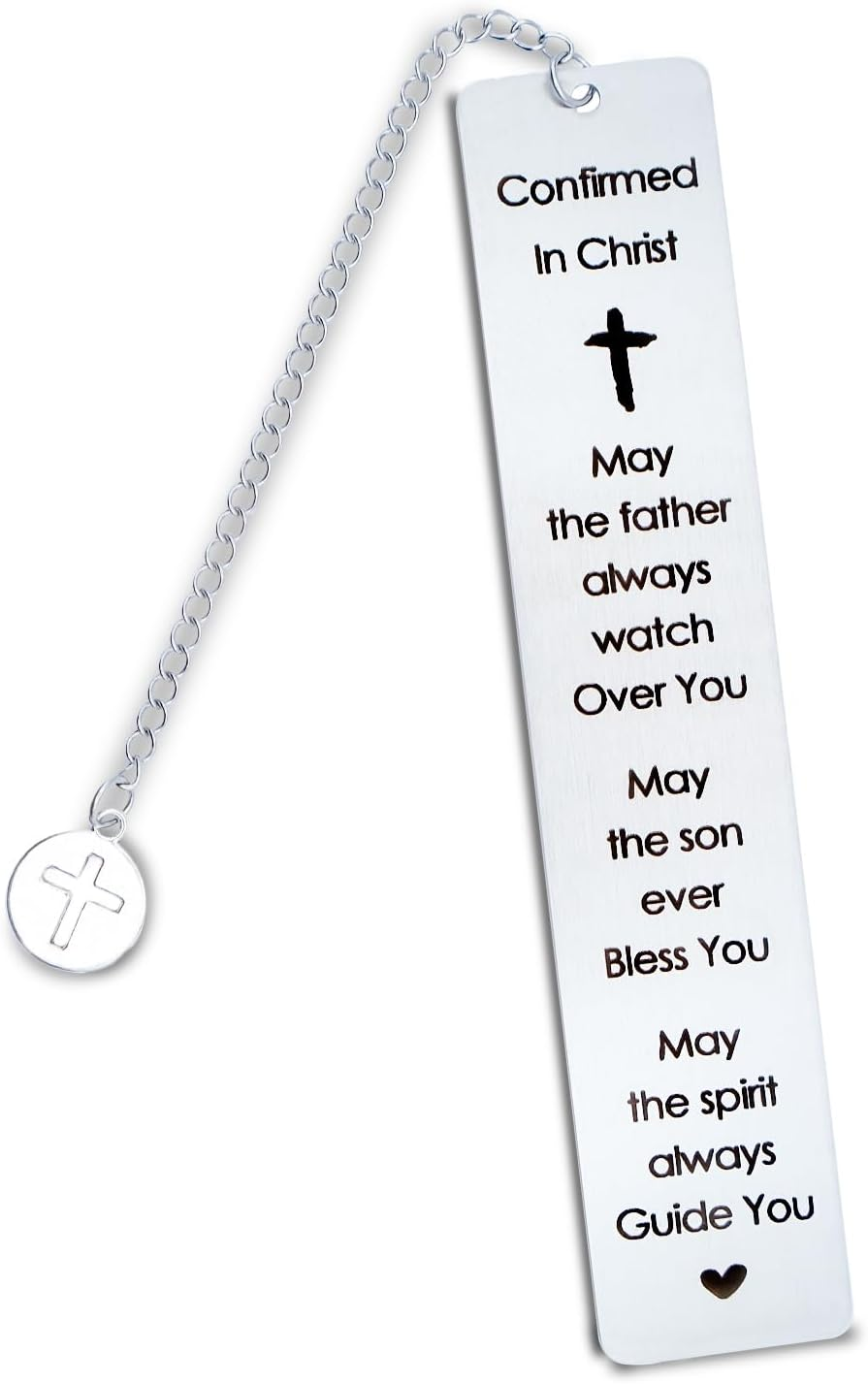 Confirmation Gifts for Teenagers Boys Girls Christian Bible Bookmark Gifts for Women Men Book Lovers Friends Catholic Easter Bookmark Birthday Christmas Baptism First Communion Gift for Daughter Son image number 3