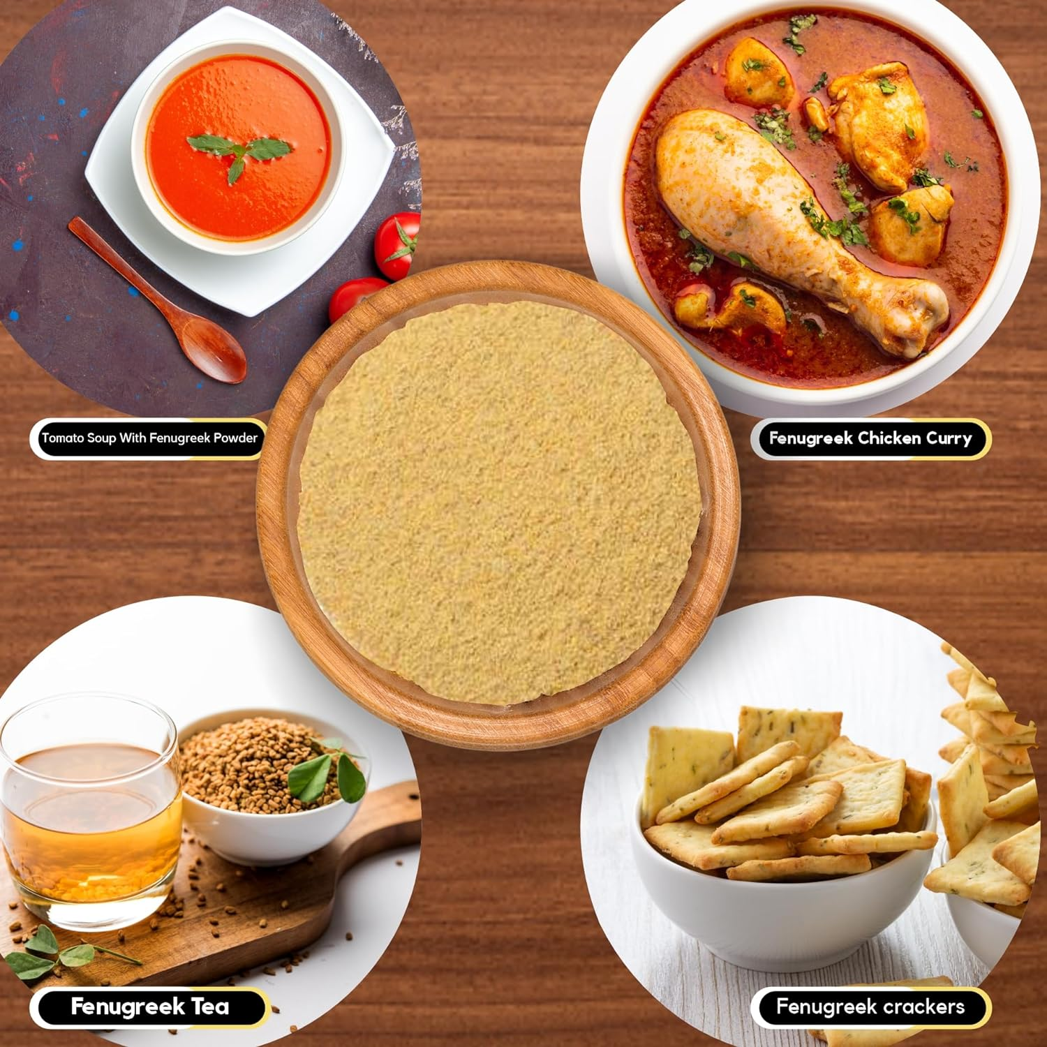 Organic Zing Fenugreek Powder - 454 G / 16 Oz | Finely Ground Seed Powder for Cooking & DIY Use