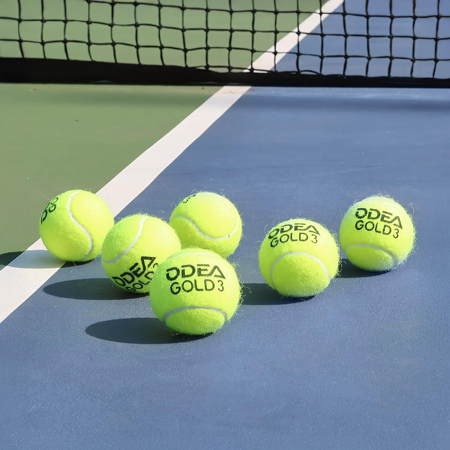 Odea Gold Professional Training Tennis Balls - Durable High Rebound 140-148CM, ITF Approved with Storage Bag image number 4