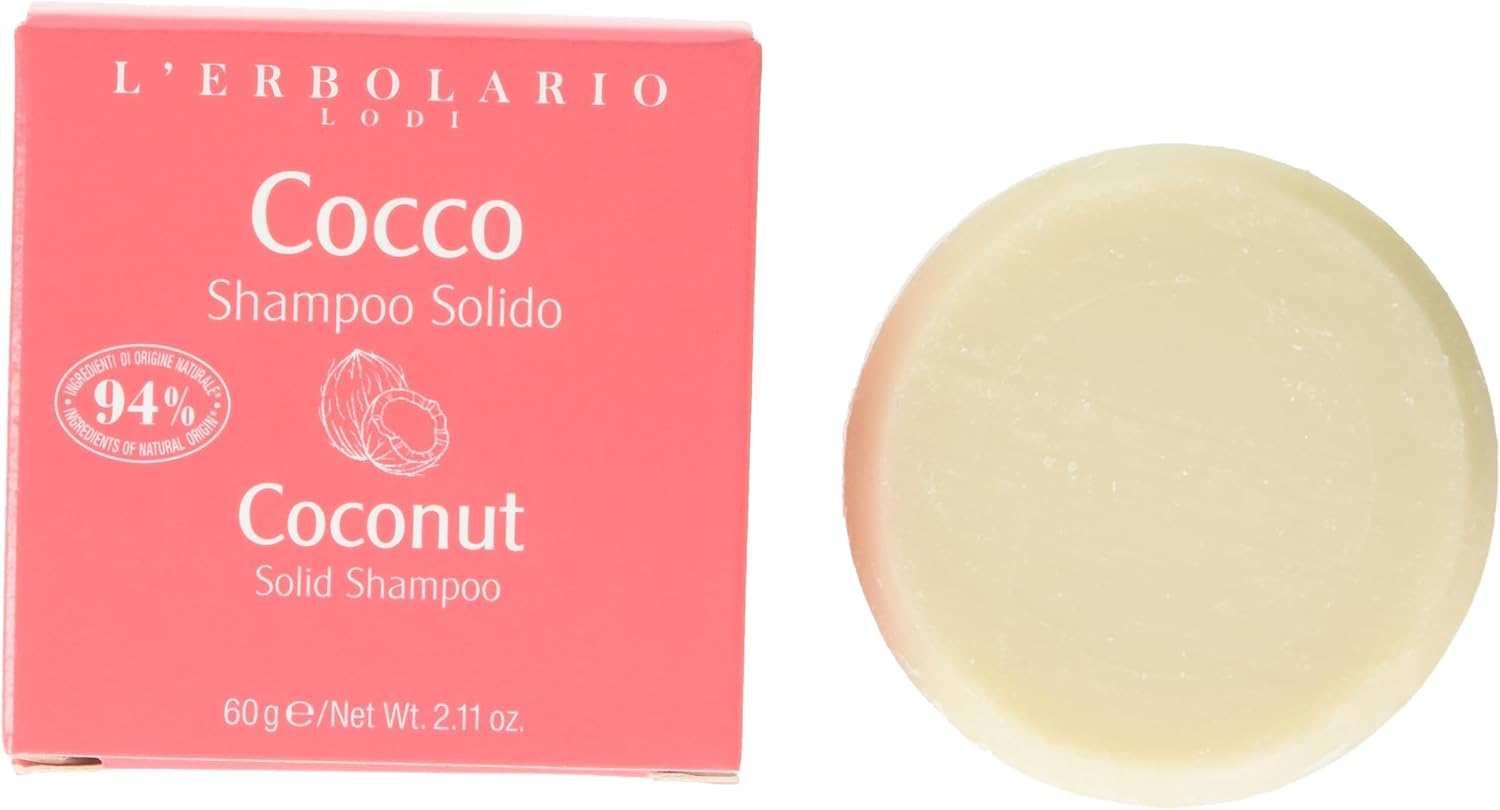 Solid Shampoo - Coconut by Lerbolario for Unisex - 2.1 Oz Shampoo