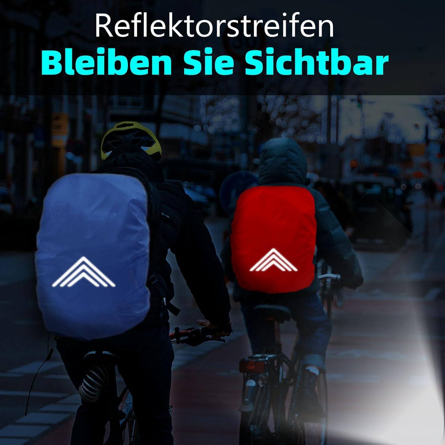 Frelaxy Rain Cover for Backpacks School Bags (15-90L), Waterproof Backpack Rain Cover Rain Cape with Reflectors & Non-Slip Cross Buckle Strap for Hiking, Camping, Cycling image number 1