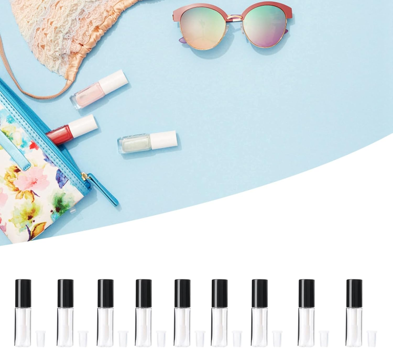 RASTKY Lip Gloss Tube Container 45Pcs .2Ml Lip Gloss Tubes - Refillable Bottle for Cosmetic Storage image number 5