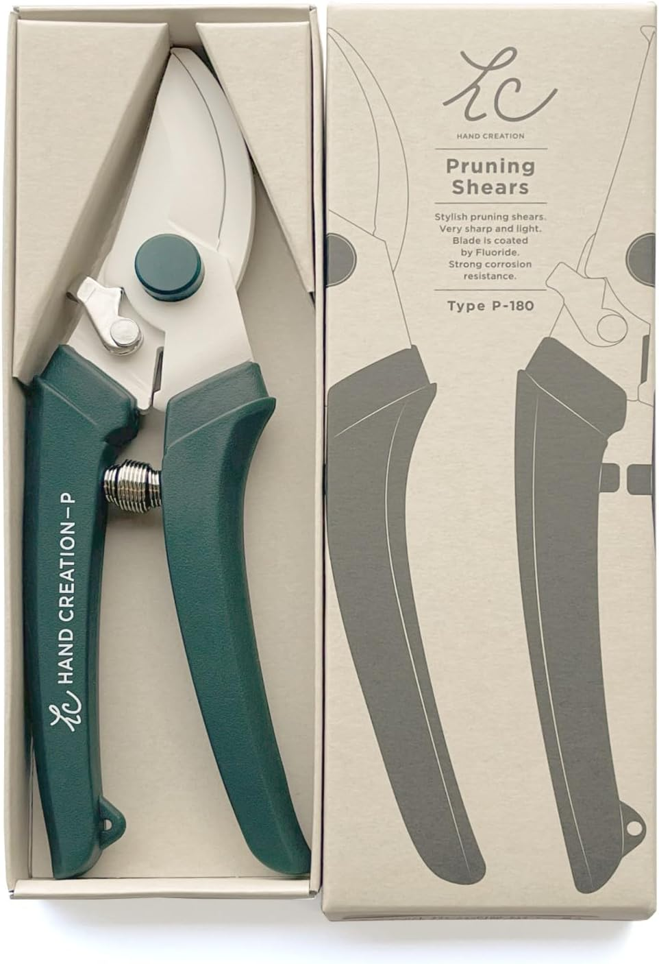 Sakagen Pruning Shears Hand Creation P180 Moss Green image number 1
