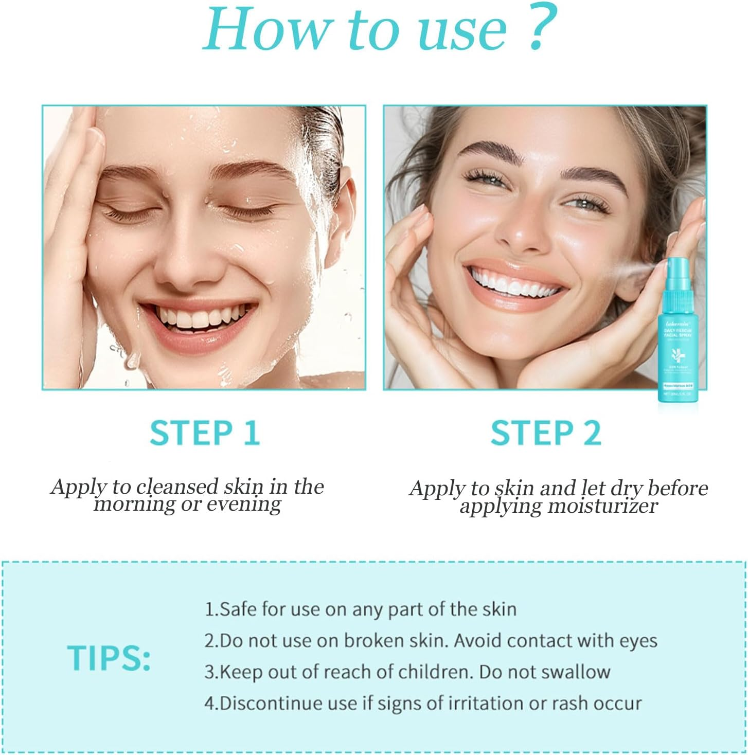 Hypochlorous Acid Face and Skin Spray,Safe for Use on Acne Prone Skin/Eczema/Dry Scalp/Post Procedure/Toner/Eye Lash/Face and Hand Cleanser image number 4