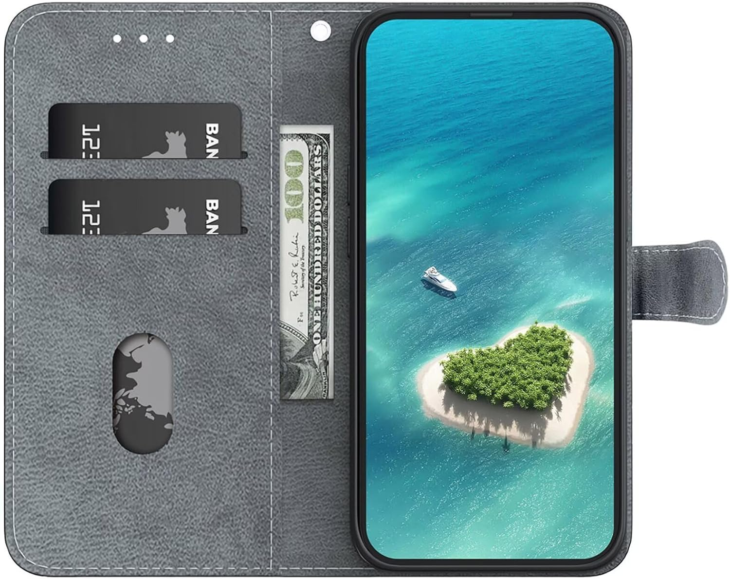 YUEQIAN Case for Samsung Galaxy A16 5G/4G, Cute Panda Wallet Flip Case Credit Card Slots & Stand Function Mobile Phone Case with Lanyard Protective Case (Panda) image number 5