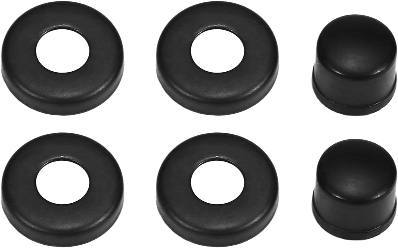 Skateboard Bushings Longboard Truck Rebuild Kit Bushings Washers Pivot Cups for 2 Trucks Transparent Blue