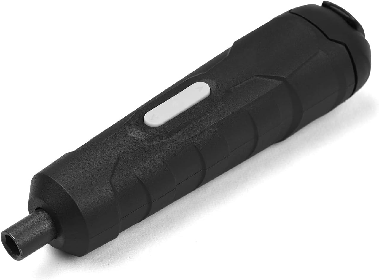 Xinyee 4.2V Mini Cordless Screwdriver Kit with 8 Screw Bits Slotted Cross Pozi, Hand Tool Electric Screwdriver Type-C USB Rechargeable Handheld Screw Driver Forward/Reverse Rotation, with Zipper St image number 1