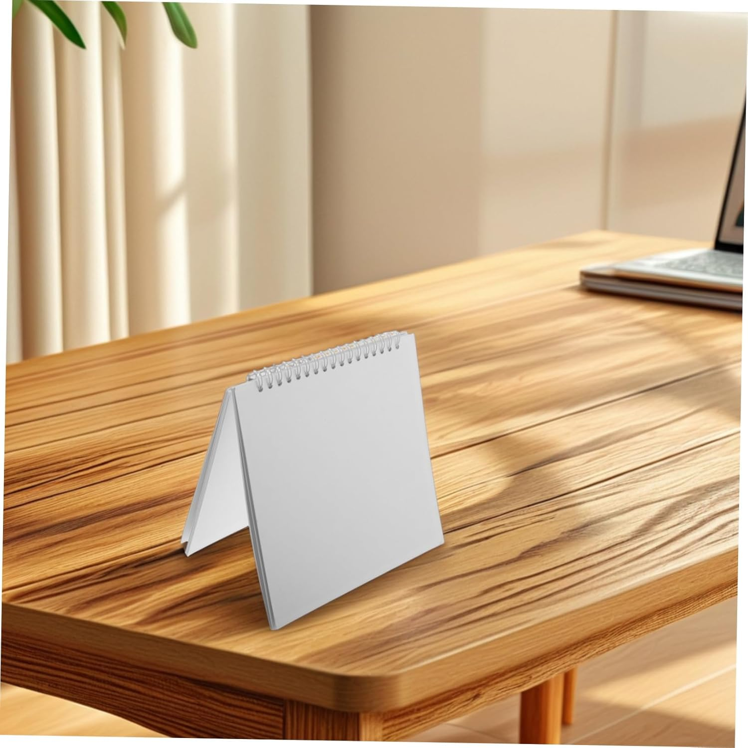 FIXOSHEE Blank Hardcover Scrapbook White Pages for Diy Photo Book Album Craft Projects - Khaki image number 4