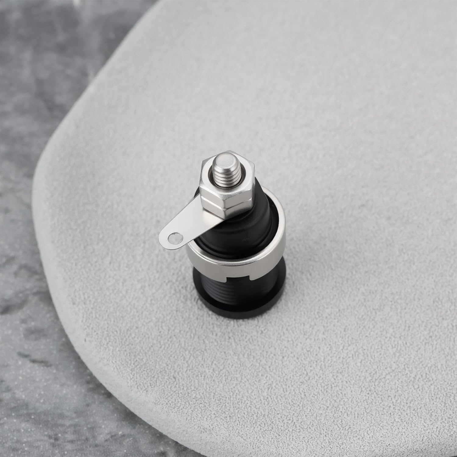 Create Idea 4Pcs 4Mm Banana Socket Pure Copper Insulated Banana Socket for Electrical and Electronic Equipment 14.4X30.7Mm Black image number 3