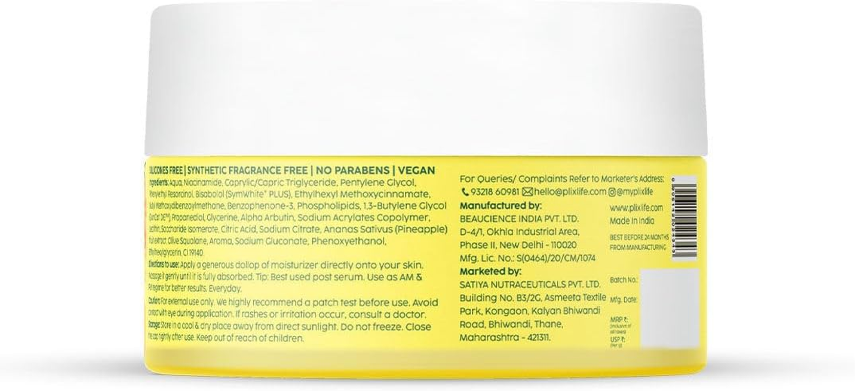 PLIX - the Plantskin Depigmentation Pineapple Face Cream for Women & Men Tan Removal & Dark Spot Corrector | with Alpha Arbutin & Symwhite&reg; plus for Radiant & Even Toned Skin | 50 G image number 4