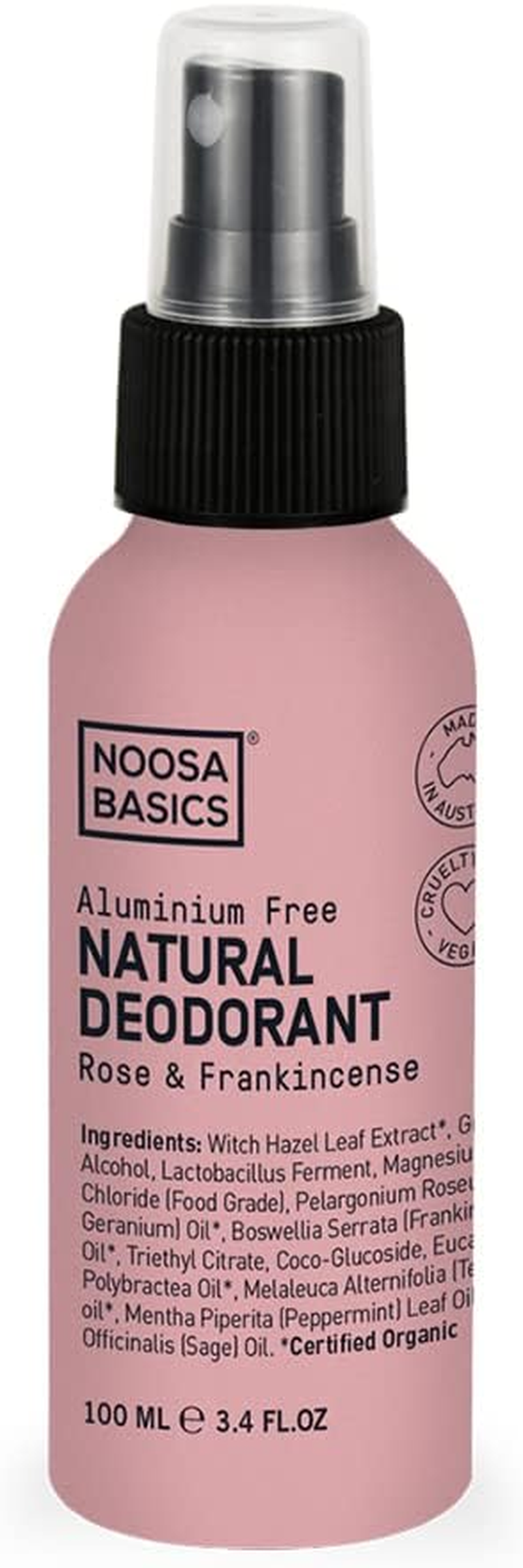 Noosa Basics Rose and Frankincense Natural Deodorant Spray 100 Ml image number 4