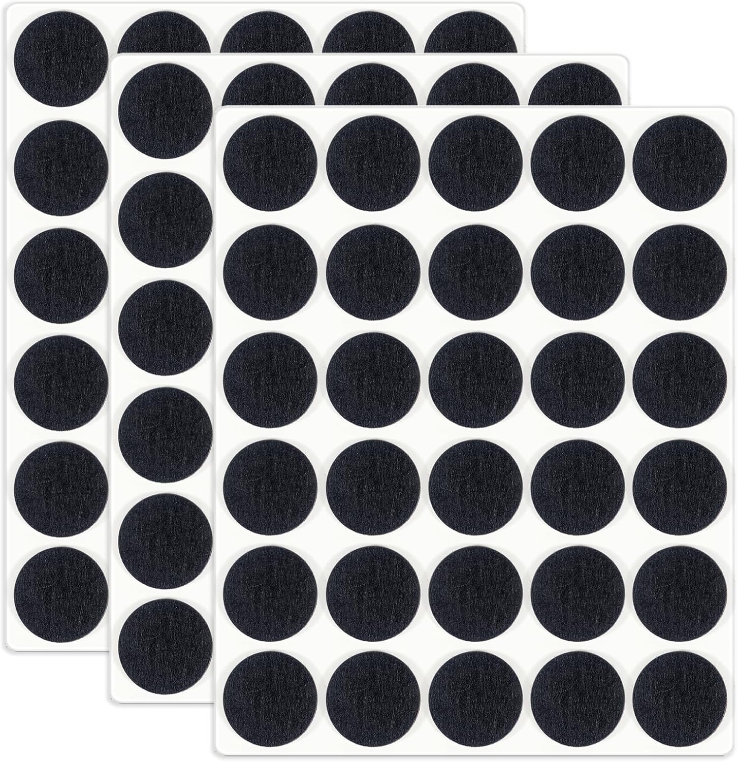 HNR 15 Mm Felt Pads, Pack of 108 Self-Adhesive Felt Pads, 3 Mm Thick, Floor Protection for Furniture Legs, Chair & Table Legs (Black)