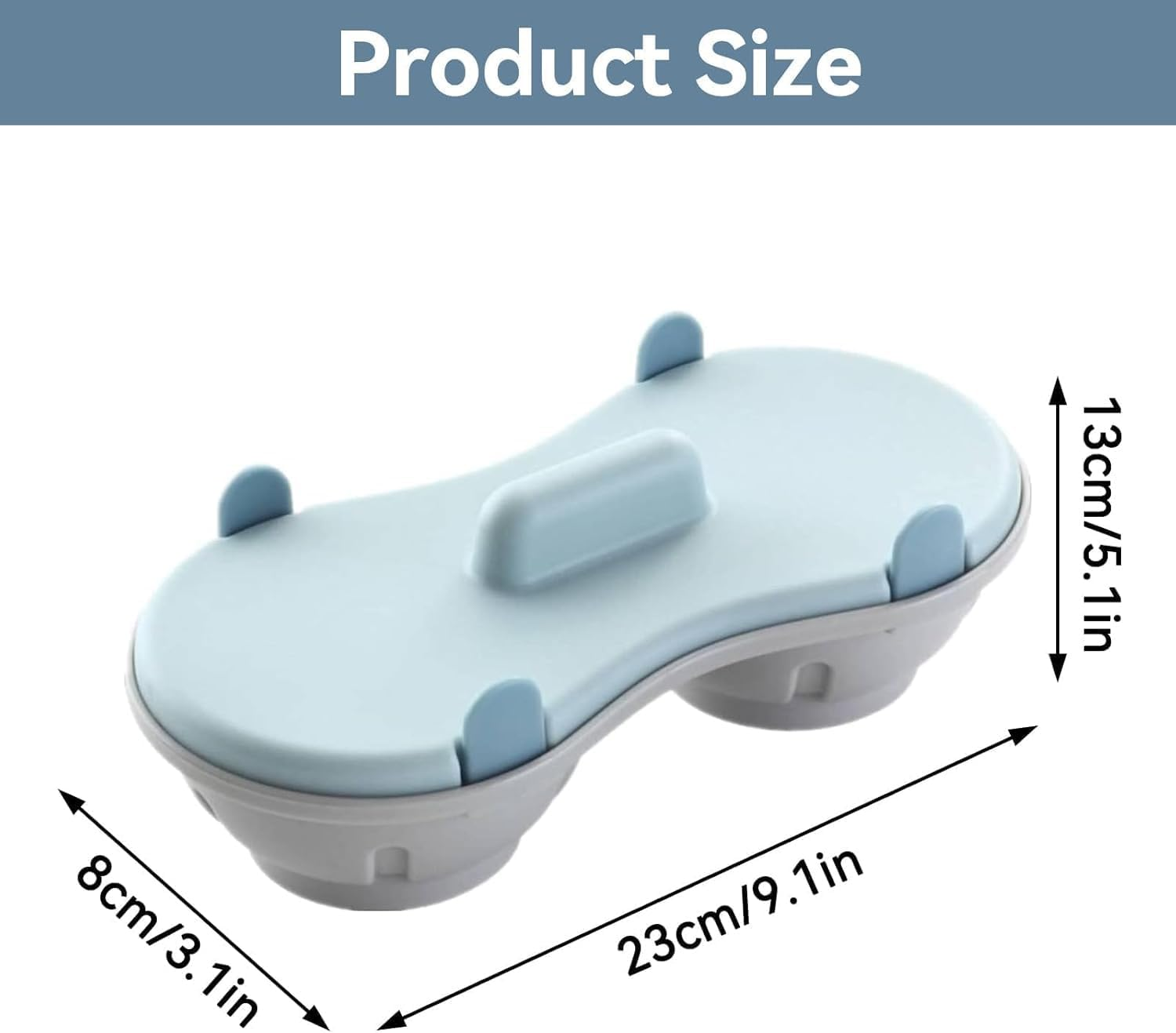 Egg Poacher Microwave Egg Cooker, 2 Cavity Edible Silicone Double Drain Poached Egg Cups, Microwave Egg Poacher Kitchen Cooking Gadgets image number 2