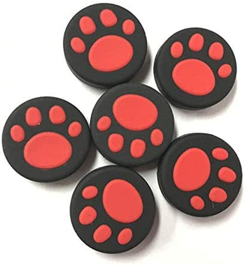 OSTENT 6 X Silicone Thumb Grip Stick Cap Cover Skin for Nintendo Switch Joy-Con Controller Color White image number 4