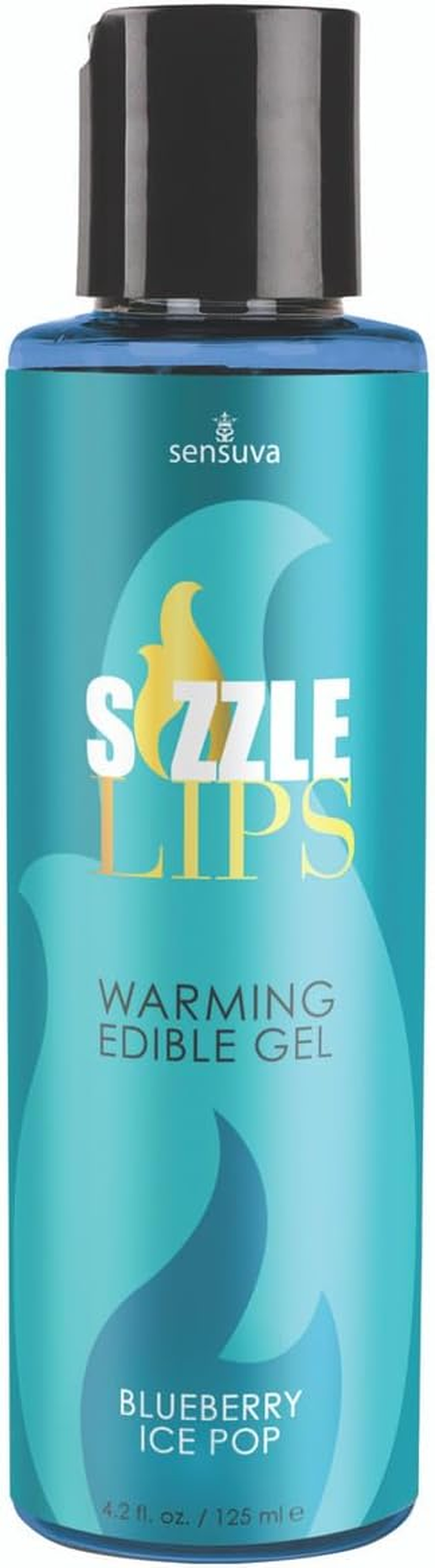 Sensuva Sizzle Lips Warming Gel Blueberry Ice Pop image number 2