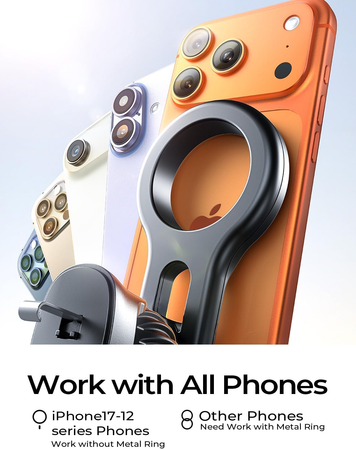 LISEN for Magsafe Car Mount Magnetic Phone Holder Car Mount Mobile Phone Vent Magnetic Easily Install Iphone Car Holder Mount Fit for Iphone 17 Air 16 15 14 13 Pro plus Max Mini Magsafe Cases image number 1