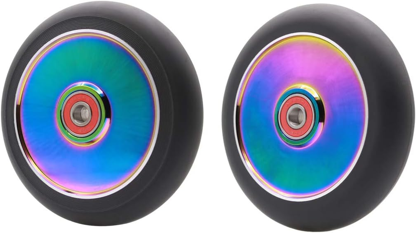 2Pcs Replacement 120Mm Pro Scooter Wheels with ABEC 9 Bearings Fit for Mgp/Razor/Lucky Pro Scooters image number 1