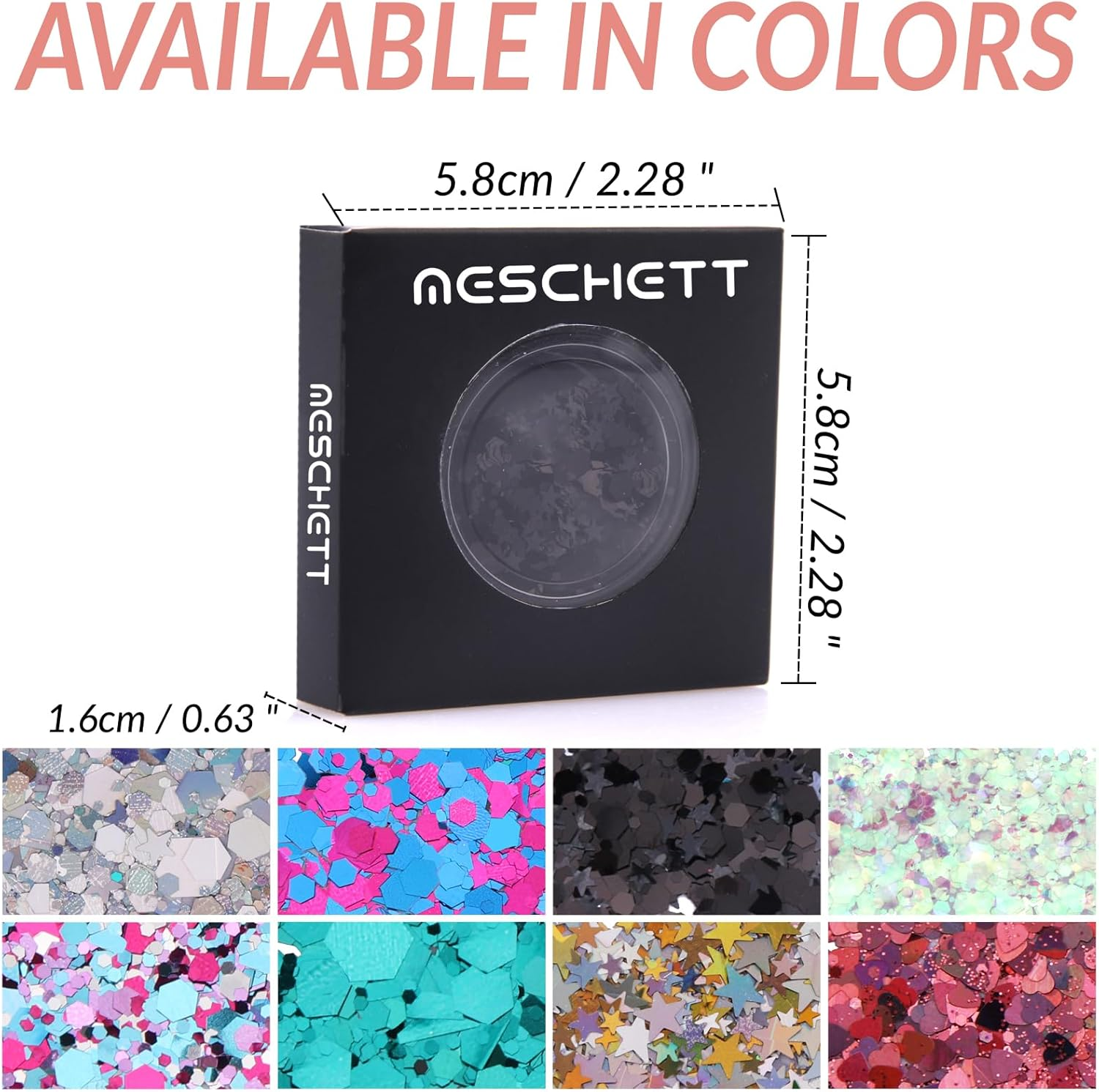 Holographic Body Glitter,Unicorn Chunky Glitter Festival Cosmetic Glitter Sequins for Face Body Hair Eyeshadow Lip Nails Art DIY Crafting image number 3