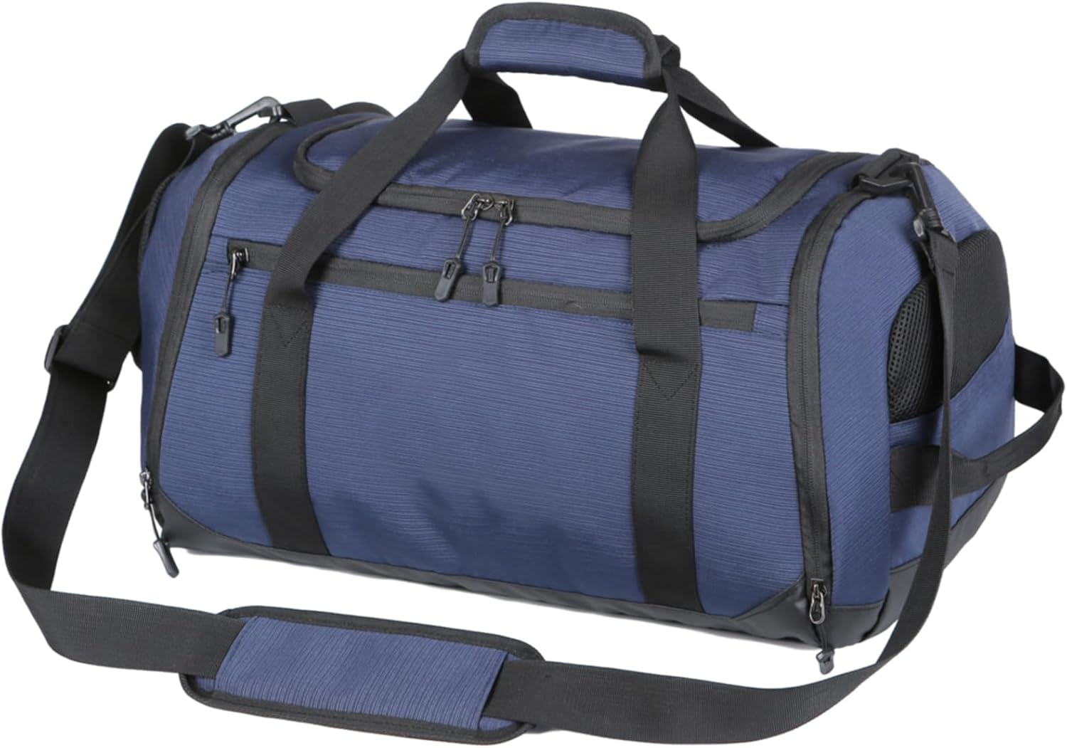 FALAZAR Duffle Bag for Men Women 40L Waterproof Travel Duffel Bag with Shoes Compartment Lightweight Sport Gym Bag with Wet Pocket Weekender Overnight Bags,Blue