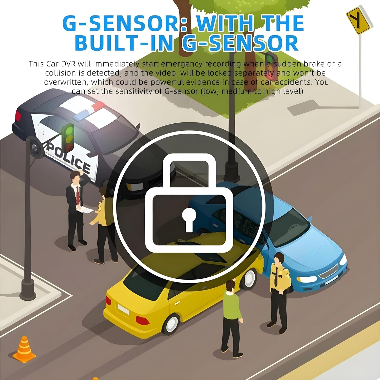 Dash Cam 1080 P Ultra HD Car DVR Front Camera with Built-In Wifi & GPS (150 Degree Wide) with 64 GB High Speed SD Card Free (Maximum Support 128 GB) 24 Hour Monitoring/Night Vision/G-Sensor image number 1