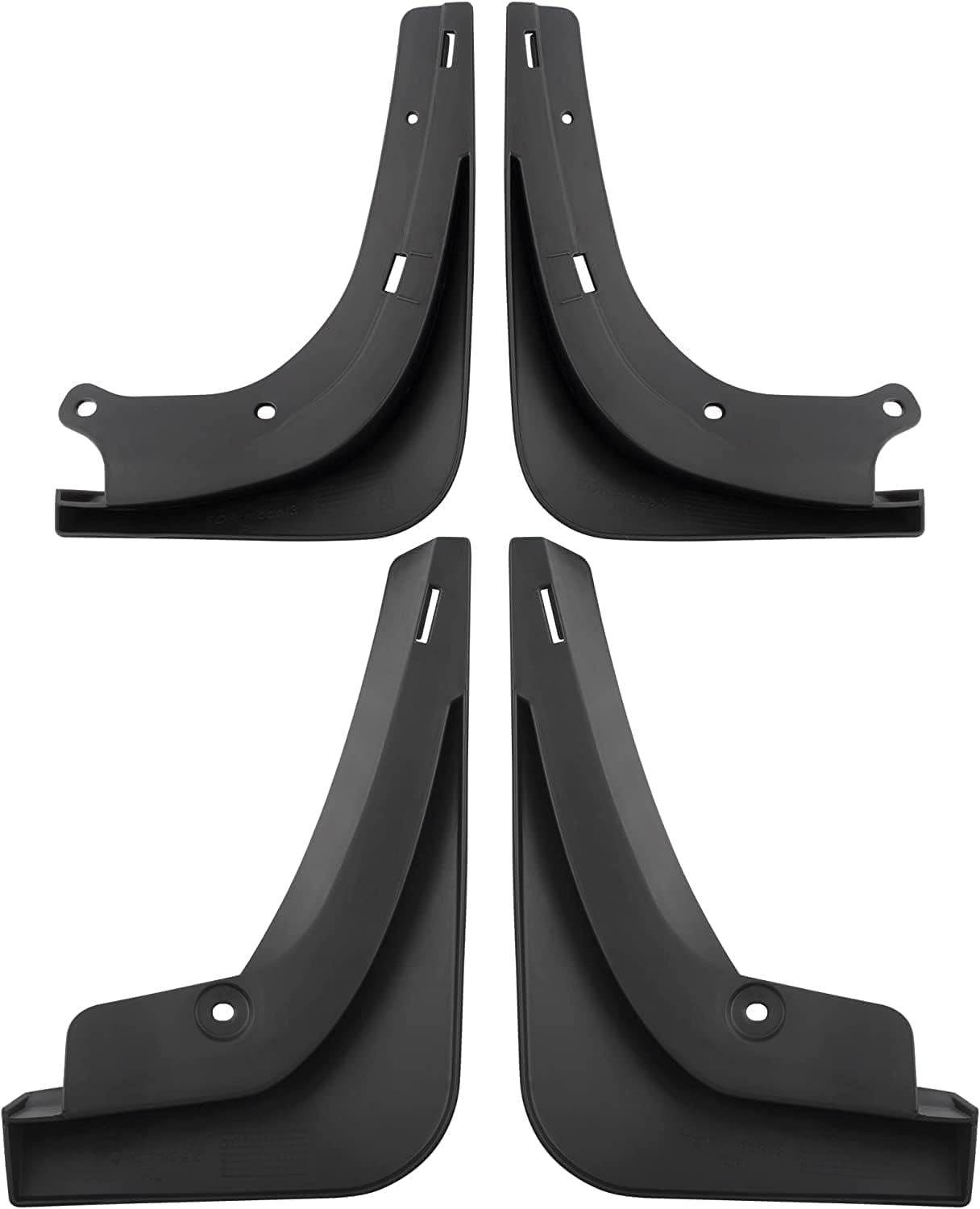 VINBY 4PCS Upgraded Mud Flap for Model 3 2021-2023, Black, No Drilling Splash Guards Fender Mud Guard, Vehicle Specific Fit, Lower Position, ABS Material, Screw-In Installation image number 2