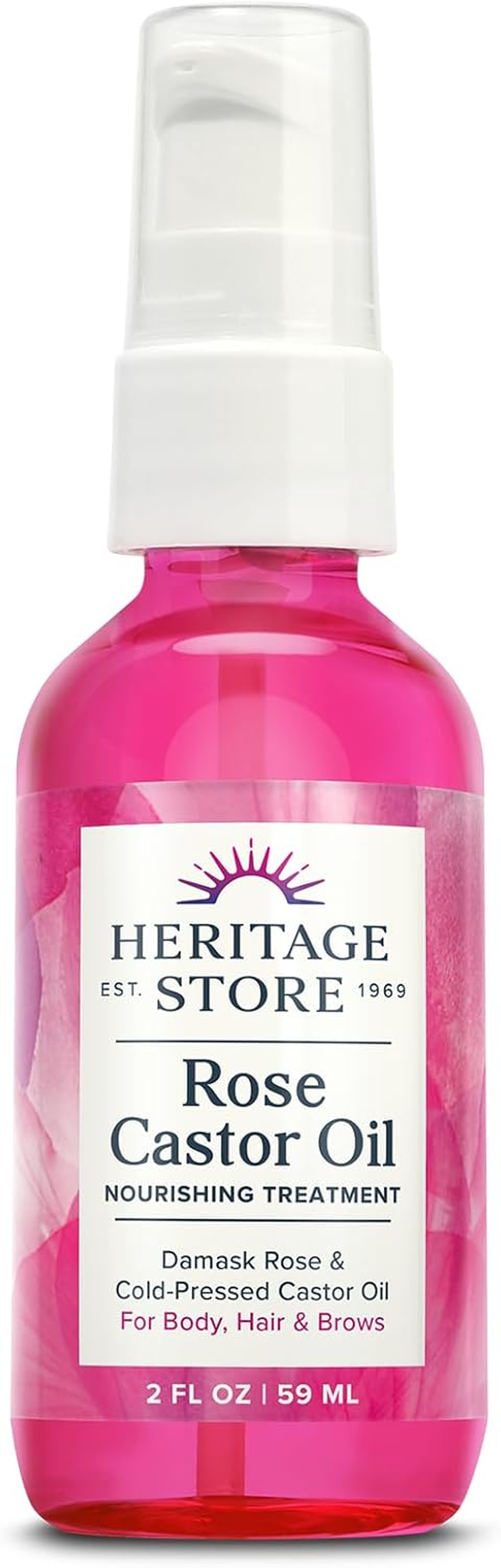 Heritage - Rose Castor Oil Facial Serum - 2 Fl. Oz. image number 2
