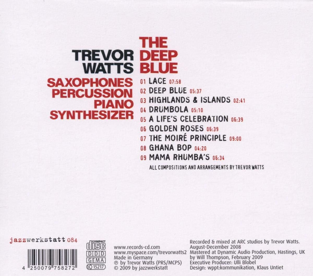 Jazzwerkstatt Trevor Watts - the Deep Blue CD
