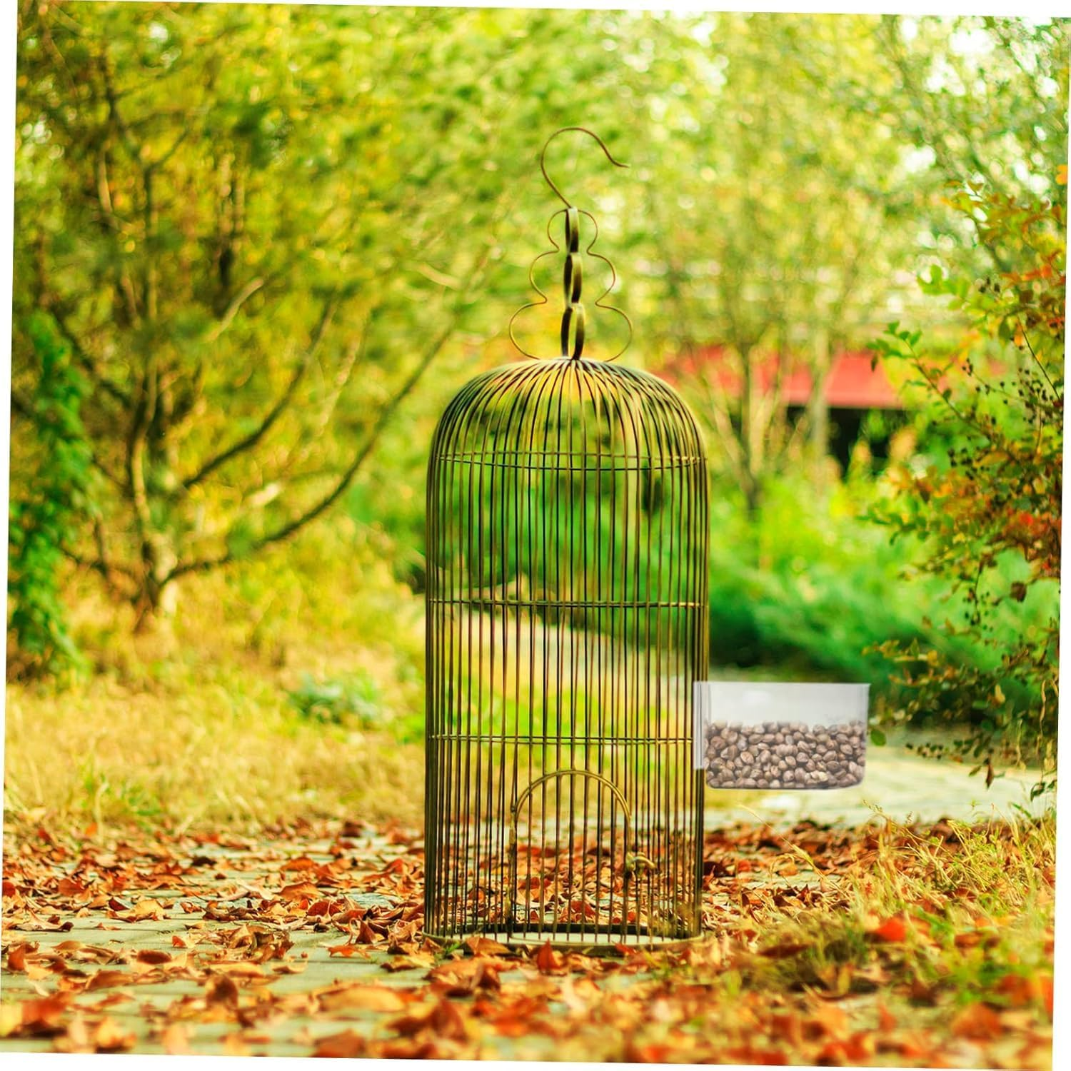 Limcryspp 2 Semi-Circular Bird Food Bowls, Large-Capacity Plastic Birdcage Food Boxes, Suitable for Pet Birds Such as Parrots, Phoenixes, and Couple Parrots image number 2