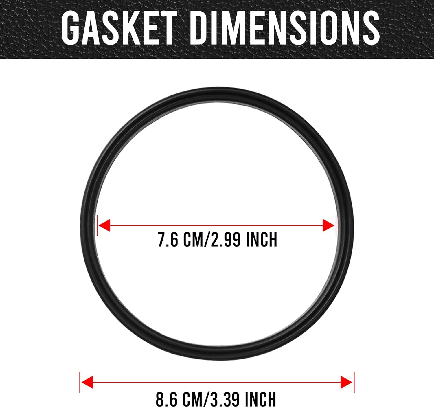 Sheechung 6 PCS RV Sewer Hose Gaskets, Replacement Rubber Gaskets (39834) for RV Sewer Hose Fittings, Ensures Tight Seal and Odor Free, Fit Elbow & Bayonet image number 4