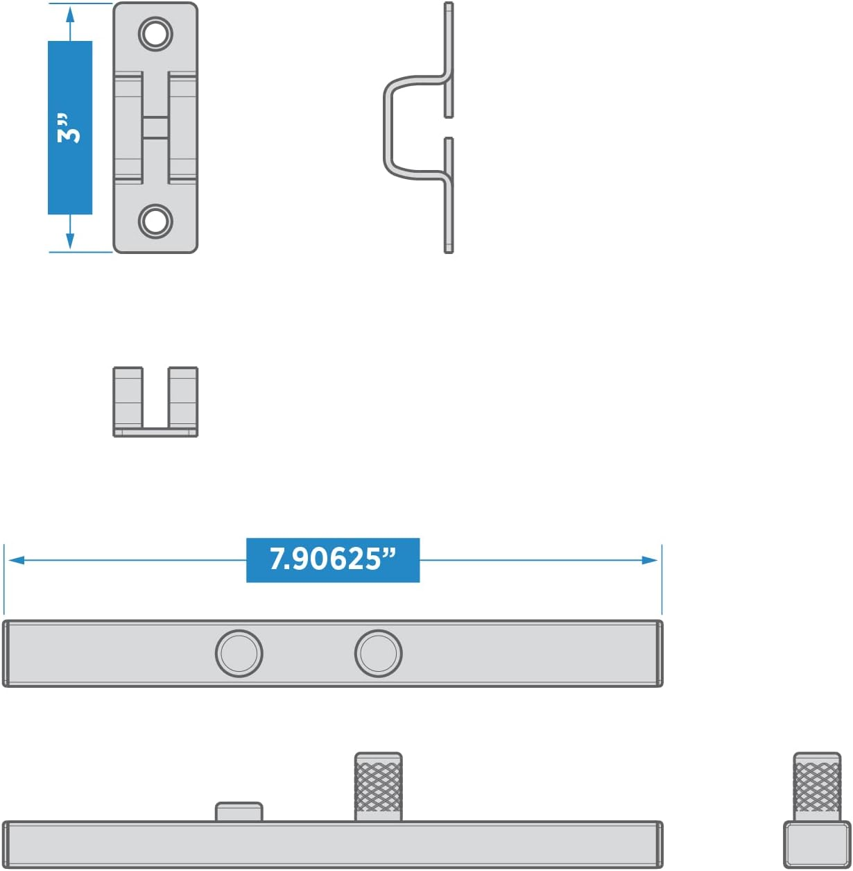 National Hardware N166-033 7.8-In Industrial Black Gate Latch image number 5