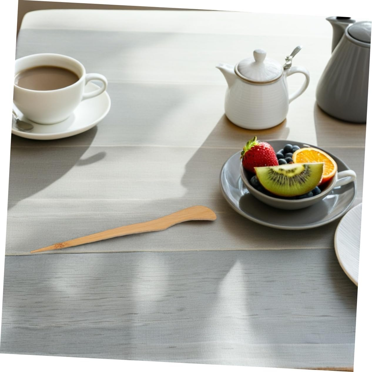 MAGICLULU Artistic Ceramic Cha Tray Loose Tea Storage Bean Loading Cup Holder Scoop Espresso Bean Measuring Tray Gongfu Accessories for Home Party image number 1