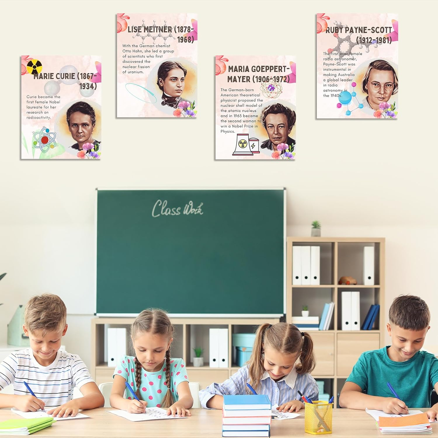 Famous Scientists Motivational Wall Art for Classroom Must Have Decor,Celebrity Inspirational Posters & Prints for School Office Classroom Bulletin Board Playroom Decor image number 3