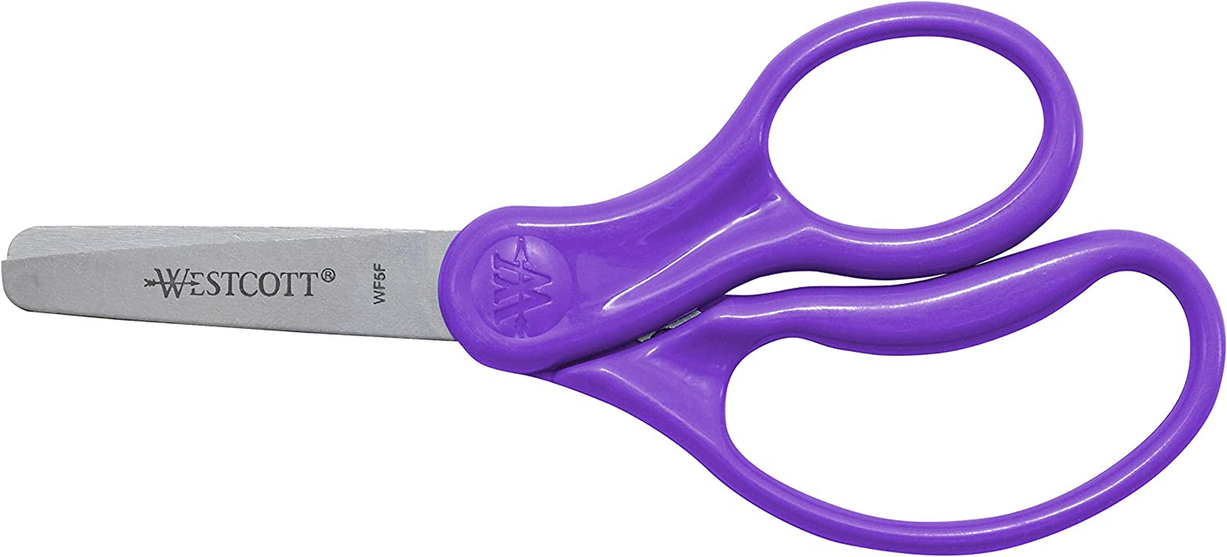 Westcott 16454 Right- and Left-Handed Scissors, Kids' Scissors, Ages 4-8, 5-Inch Blunt Tip, Assorted, 6 Pack image number 2