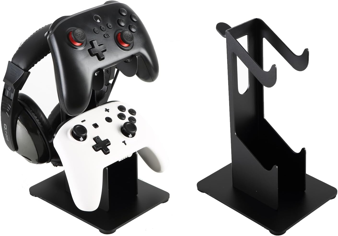 Controller Holder 3 Tier, Metal Controll Handle Grip and Headset Stand on Desktop, Stronger Snap-On Construction Hanger for All Universal Gaming PC Accessories image number 2