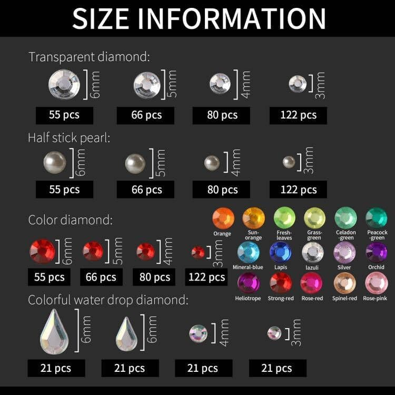 Face Gems Self Adhesive Face Gems and Pearls for Makeup, Halloween Decor，Rhinestone Stickers, Eye, Makeup, Rhinestone Festival Jewels, Hair Gems for Woman Kid'S image number 1