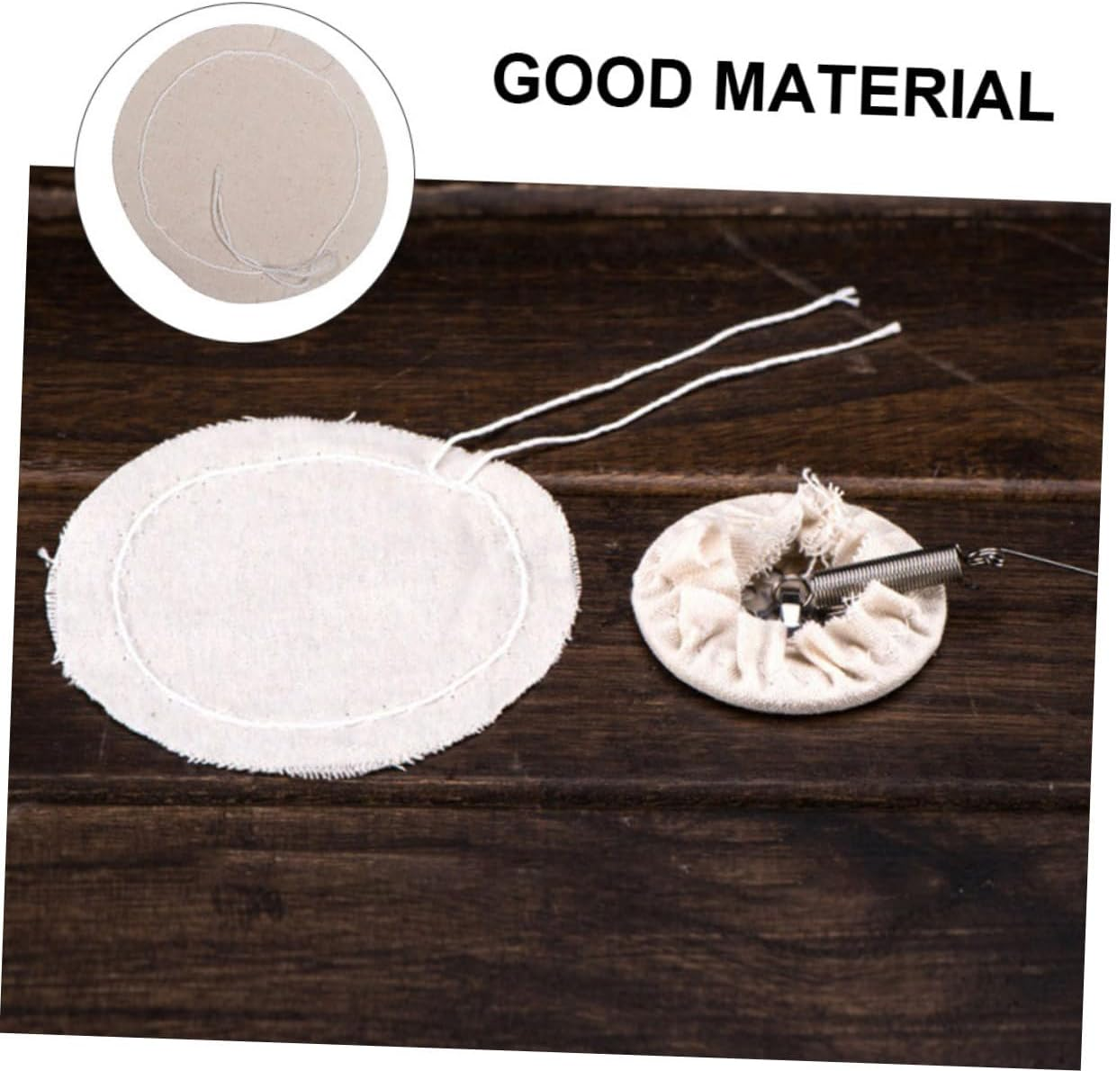 OFFSCH 20Pcs Coffee Filter Cloth for Syphon Coffee Maker Pure Cotton Material High Temperature Resistant and Replacement Filters for Espresso and Drip Brewing image number 2