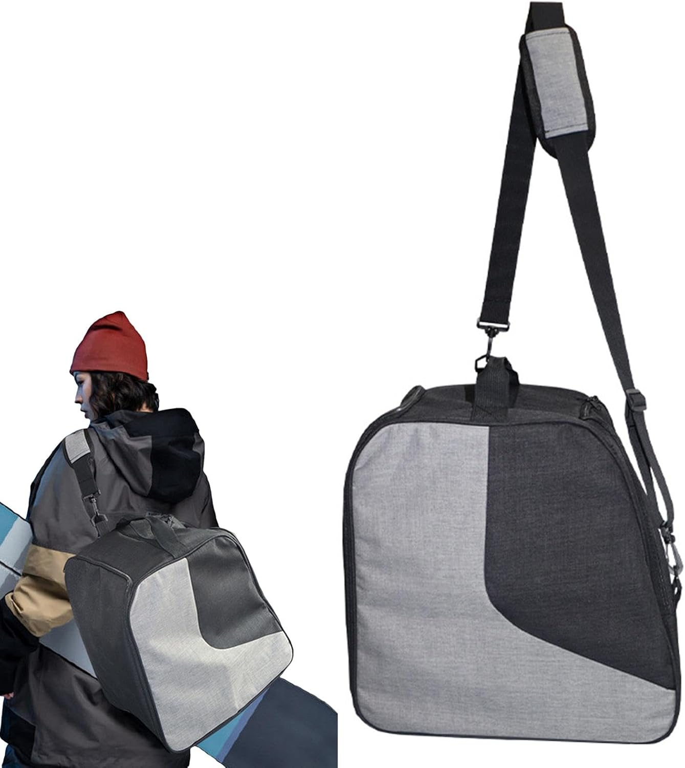 Travel Ski Boot Bag, Portable Snowboarding Gear Storage Bags, Large Capacity Waterproof Glide Package, Multipurpose Ski Boot Pack, Skiing Gumboot Luggage for Men and Women image number 1