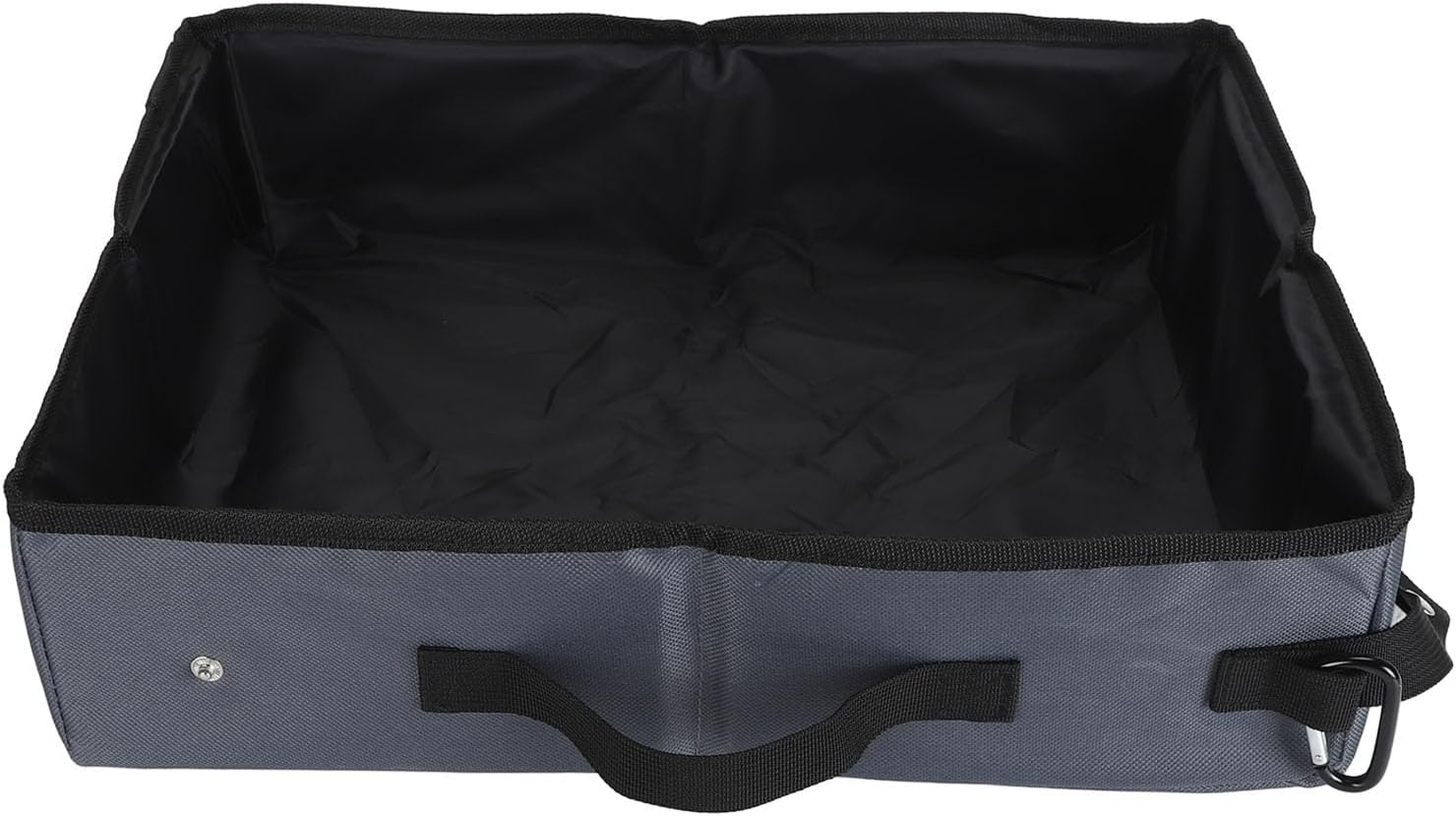 Portable Cat Travel Litter Box, Foldable Travel Litter Box for Cats, Easy to Clean Reusable Cat Toilet Box Portable Cat Litter Tray for Camping Road Trips (S) image number 2