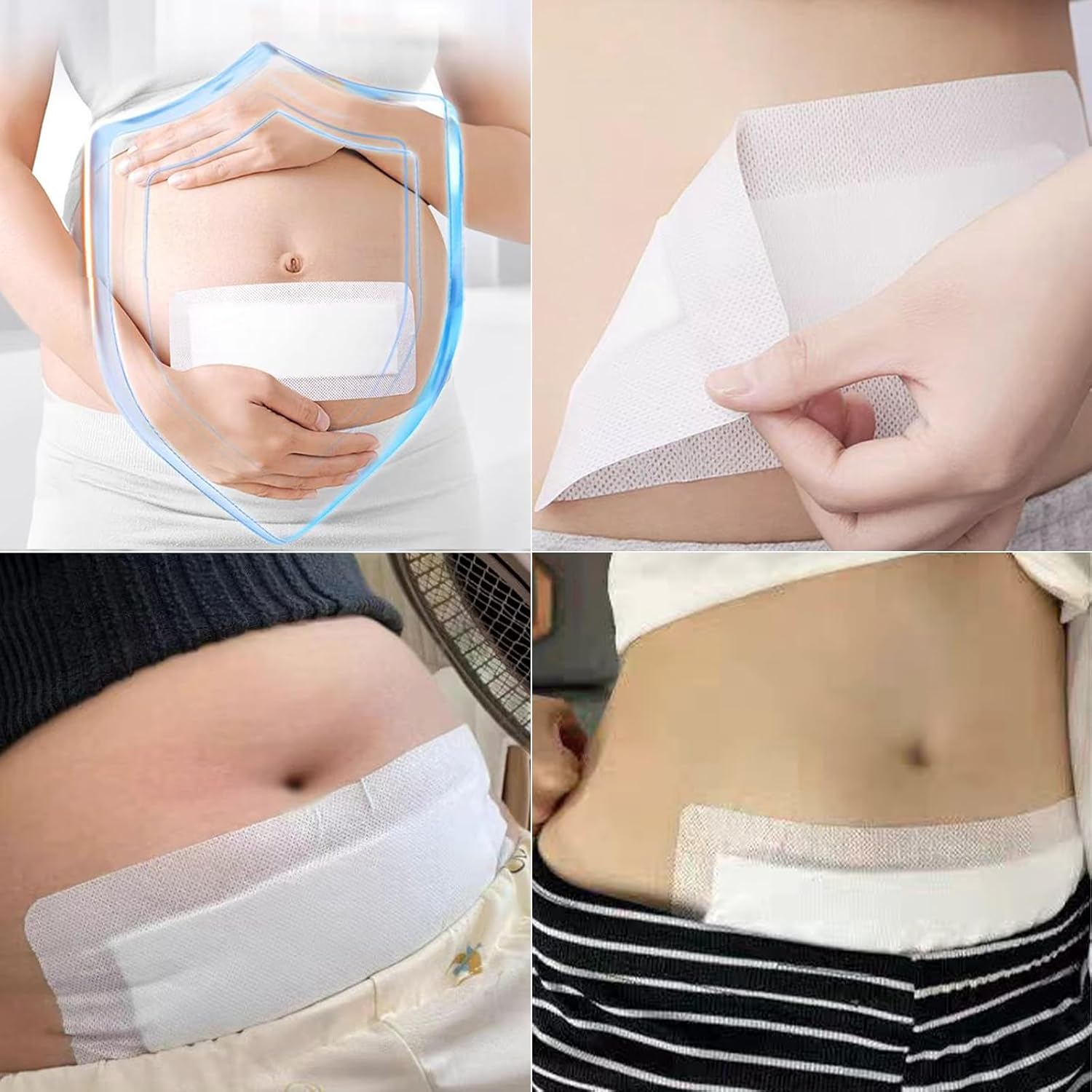 Wound Dressings Adhesive, Large Dressing Pads Padding with Absorbent Patch, Individually Wrapped(10 X 25Cm, 10 Pack) image number 2