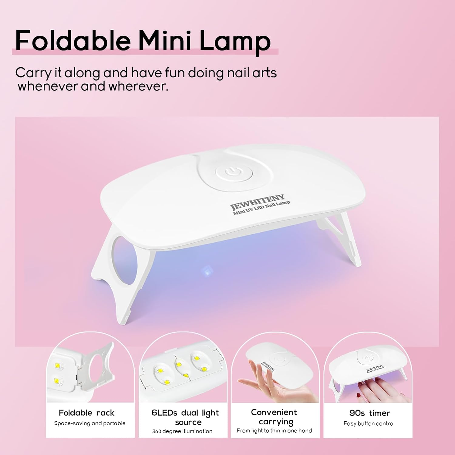 JEWHITENY Poly Extension Gel Nail Kit 14 PCS Poly Gel Kit with Slip Solution and Mini Lamp Nail Art Design Beginner image number 1