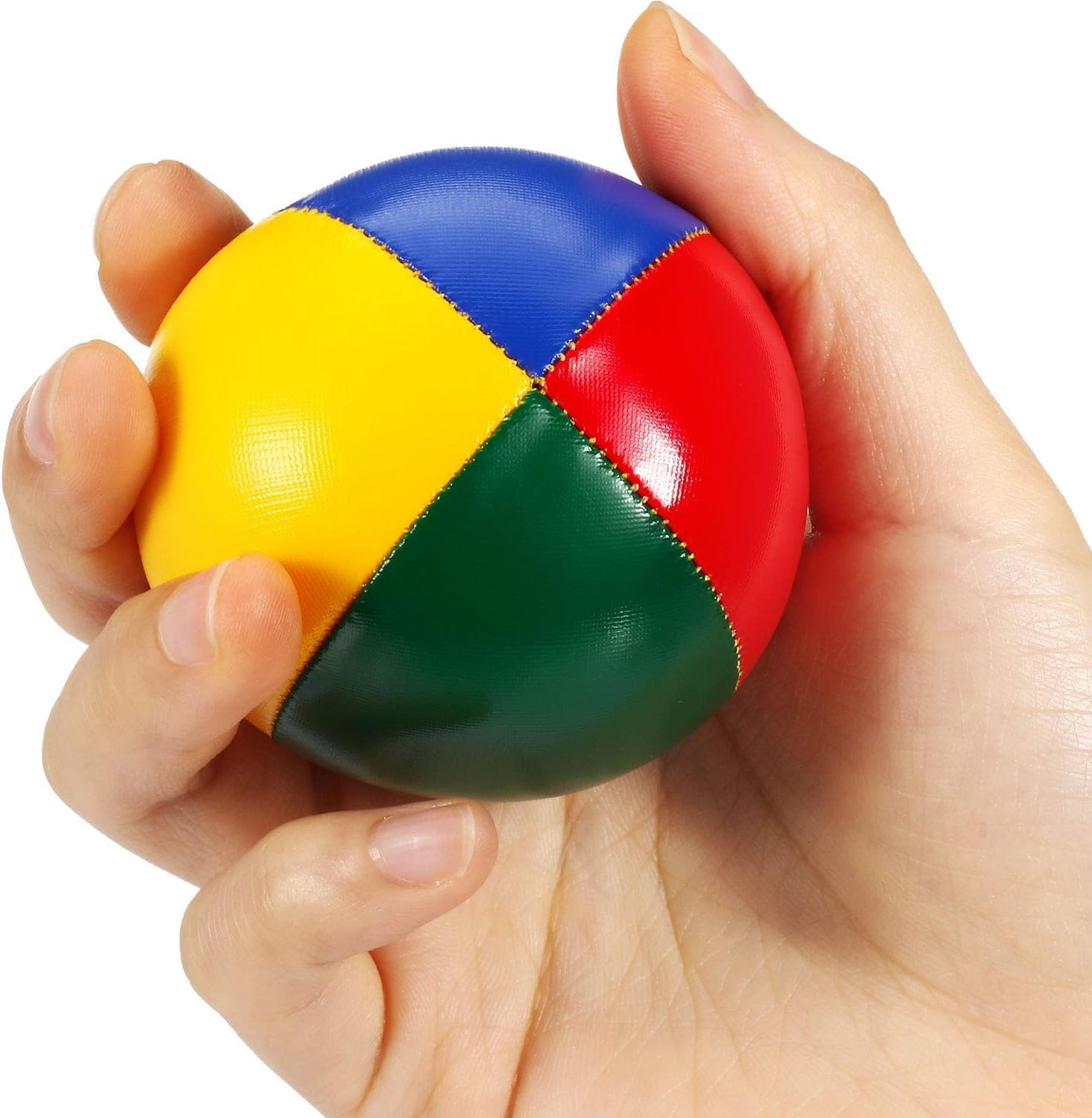 4 Pieces Juggling Balls for Beginners, Mini Juggling Kit, Soft Easy, Multicolor Durable Juggle Balls image number 2