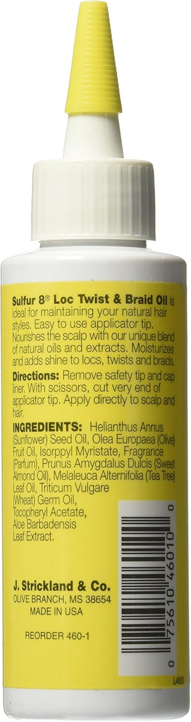 Sulfur8 Loc Twist and Braid Oil, 4 Ounce