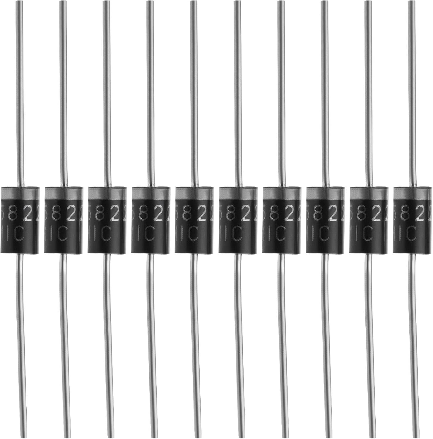 SING F LTD 40PCS 1N5822 Schottky Diodes 3A 40V Schottky Barrier Rectifier Diodes Electronic Components for Solar Panel Charger Circuit Product Development image number 5